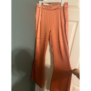 Flare silk pants, never worn